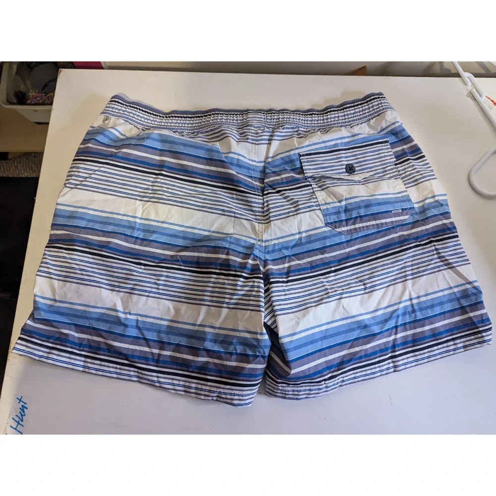 J Crew‎ Swim trunks mens swimsuit shorts blue grey white 6